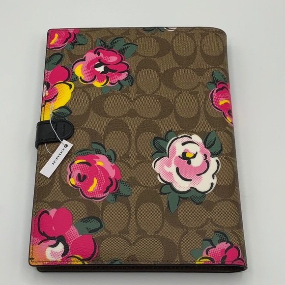 Coach Vintage Rose Print Notebook - Picture 4 of 7